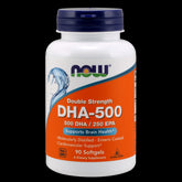 DHA 500 DHA 250 EPA Acide docosahexaénoïque 500 MG 90 gélules NOW FOODS
